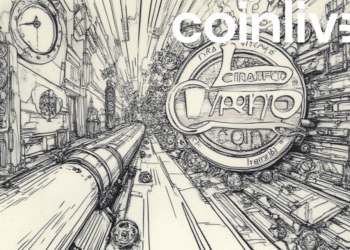 futuristic coin launch ink drawing