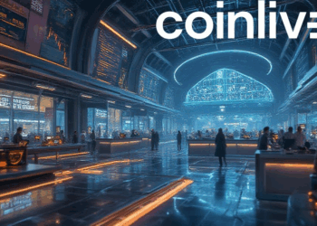 futuristic crypto exchange scene