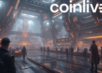 futuristic trading terminal scene