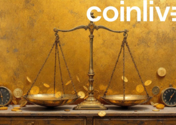 vintage scales bitcoin gold painting