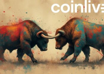 abstract bull bear faceoff art