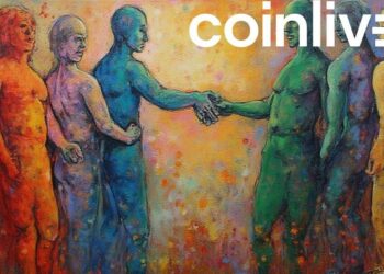 abstract figures handshake art