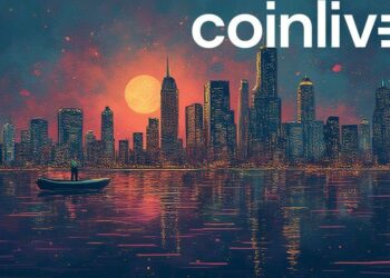 bitcoin graph cityscape drawing