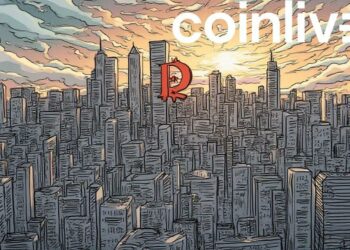 bitcoin rise cityscape ink drawing