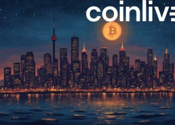 bitcoin skyline nightscape drawing