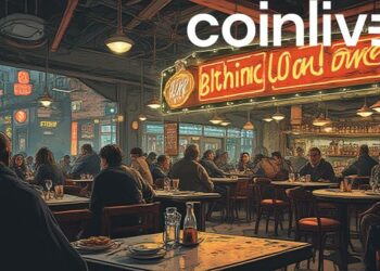bustling diner bitcoin sign art