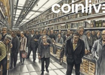 bustling stock exchange ink art