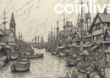 classic crypto market ink drawing