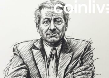 confident businessman ink drawing