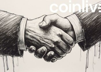 corporate handshake ink drawing