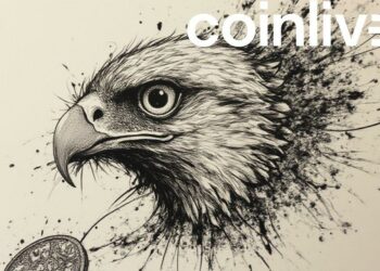 crashed hawk coin ink drawing