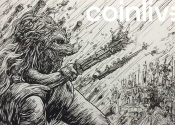 crypto market chaos ink drawing