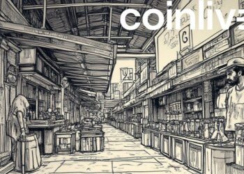 crypto market ink drawing