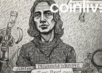 crypto regulation ink drawing