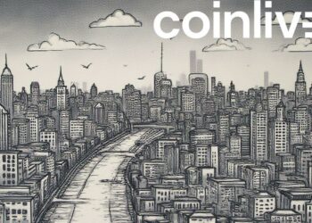 crypto skyline ink drawing