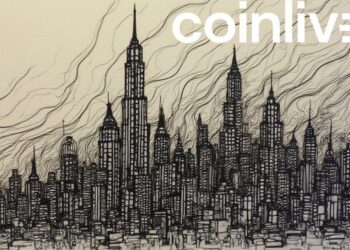 defi growth skyline ink drawing
