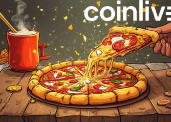 festive bitcoin pizza day illustration