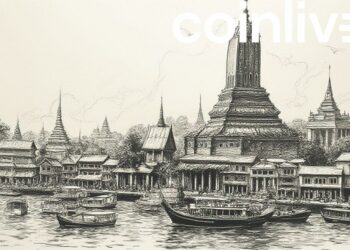 finance ministry thailand ink drawing