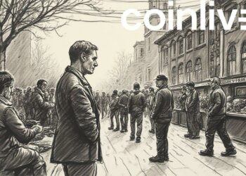 financial market ink drawing