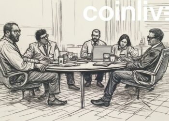 financial meeting ink drawing