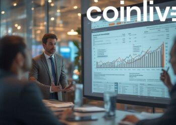 financial report presentation scene