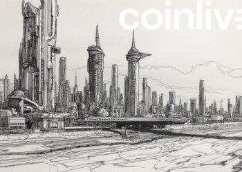 futuristic city ink drawing