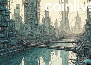 futuristic city pi network ink art