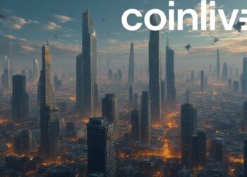 futuristic cityscape network art