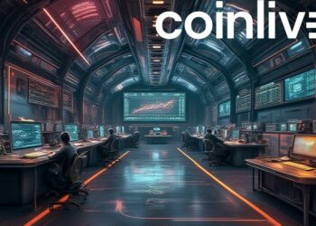 futuristic crypto trading hub