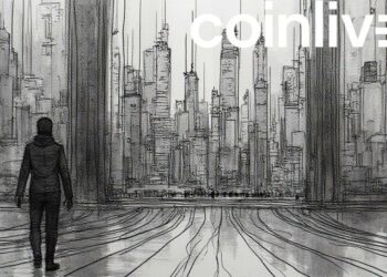 futuristic finance ink drawing