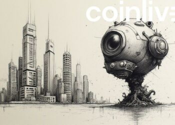 futuristic financial ink drawing