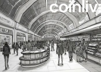futuristic marketplace ink drawing
