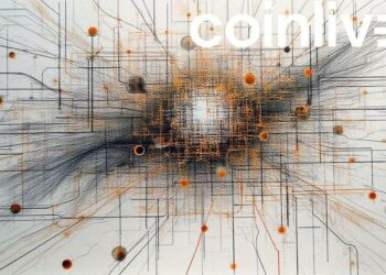 futuristic network ink drawing