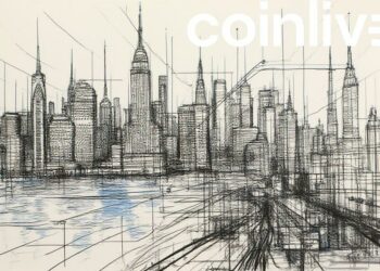 futuristic nyc financial ink drawing