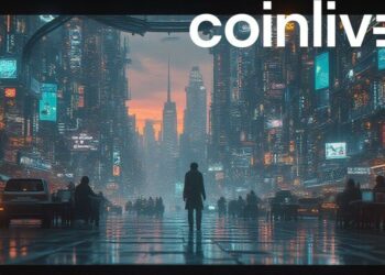 futuristic stock market scene