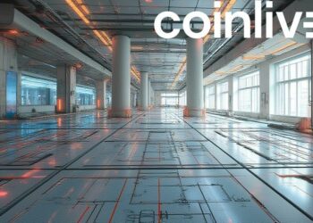 futuristic trading floor drawing