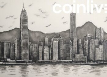 hong kong skyline ink drawing