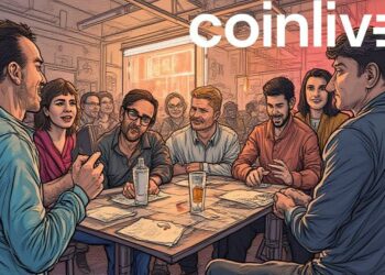 lively bitcoin meetup ink drawing