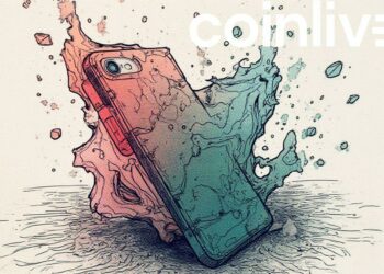 modern iphone ink illustration