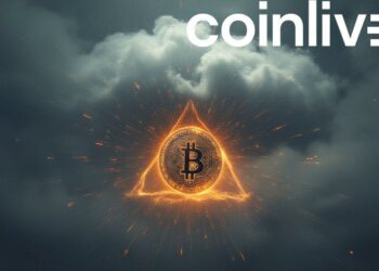 ominous cloud over crypto symbol