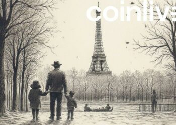 paris ink drawing family scene