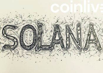 solana logo futuristic ink drawing