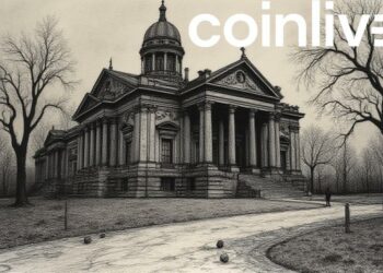 somber courthouse ink drawing