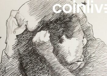 thoughtful executive ink drawing