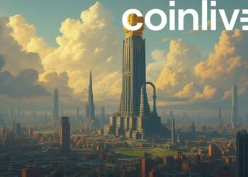 towering cityscape bitcoin artwork