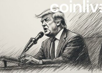 trump policy speech ink drawing