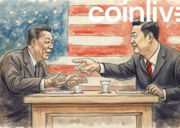 us china trade talks ink drawing