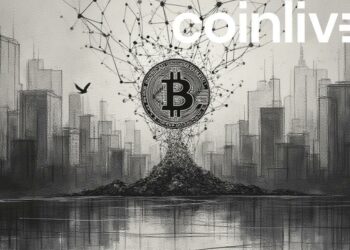 bitcoin symbol cityscape ink drawing