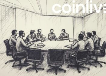 business meeting ink drawing