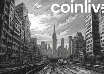 bustling financial market scene